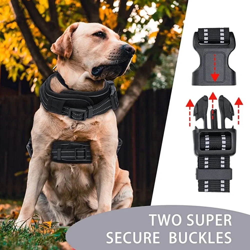 Medium Dog Harness, No Pull Vest Harnesses with Adjust Chest Steap,Reflective